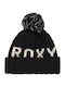 Tonic Pom Pom Beanie Fleece Beanie Knitted in Black color