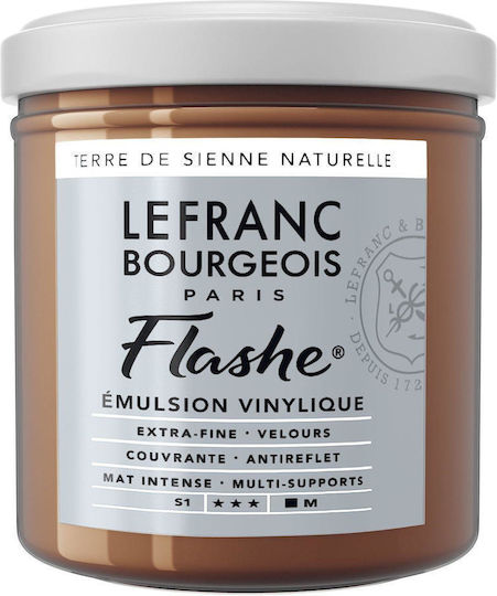 Lefranc & Bourgeois 125ml Flashe Acrylic Colour 482 Series 1 Raw Sienna