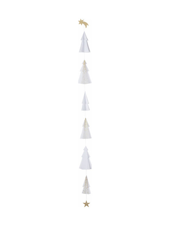 Raeder Weihnachtliche Girlande Papier Weiß 76cm 1Stück