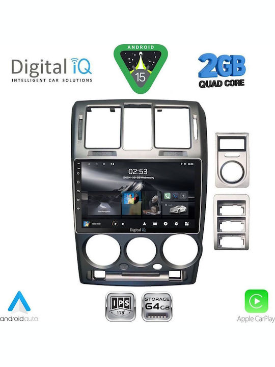 Digital IQ Car Audio System for Hyundai Getz 2002-2011 (Bluetooth/USB/WiFi/GPS/Apple-Carplay/Android-Auto) with Touch Screen 9"