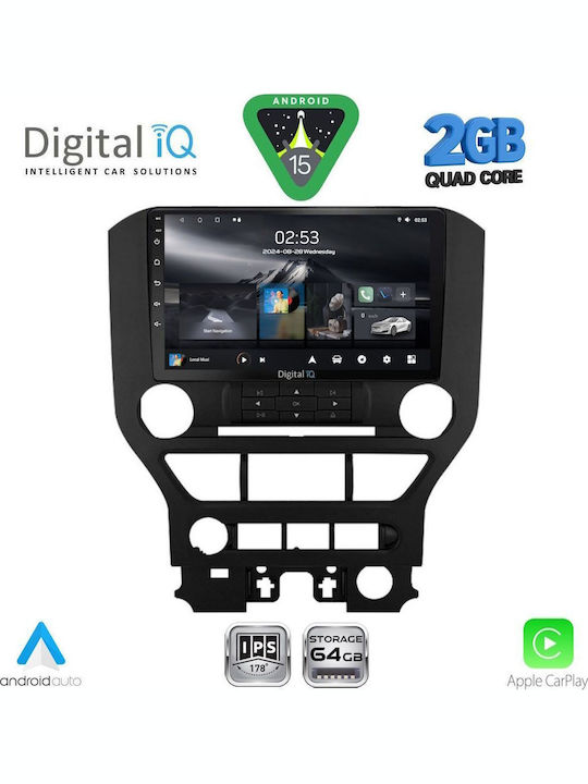 Digital IQ Car Audio System for Ford Mustang 2015-2020 with Touch Screen 9" DIGITAL IQ RSD 1166 CPA 3BUT