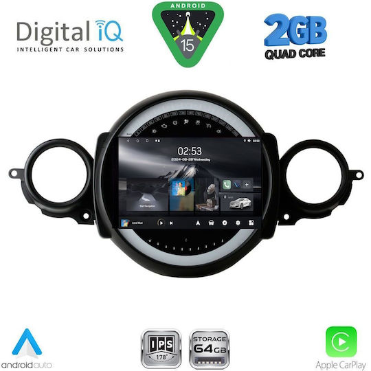 Digital IQ Ηχοσύστημα Αυτοκινήτου για Mini Cooper / Clubman 2011-2013 (Bluetooth/USB/WiFi/GPS/Apple-Carplay/Android-Auto) με Οθόνη Αφής 9"