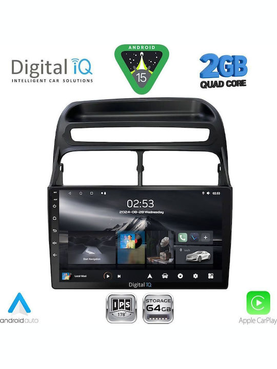 Digital IQ Car Audio System for Fiat Linea 2007-2011 (Bluetooth/USB/WiFi/GPS/Apple-Carplay/Android-Auto) with Touch Screen 9"