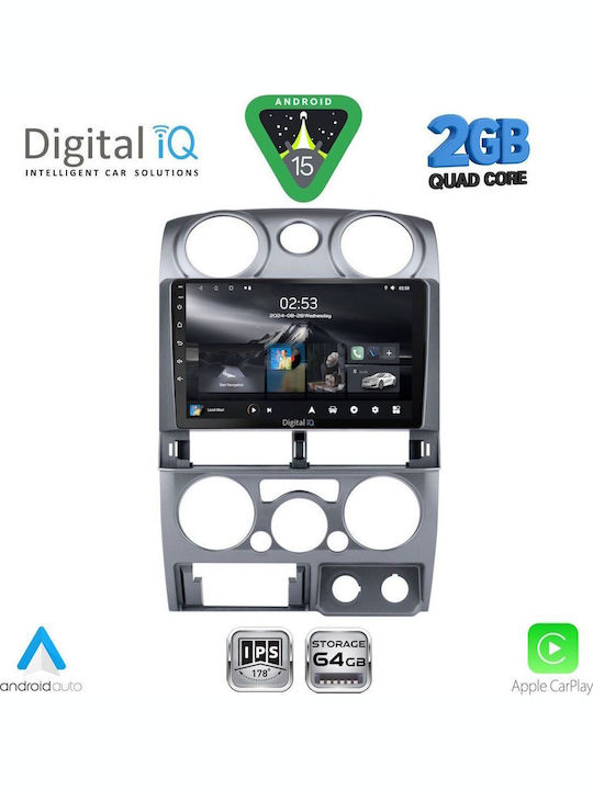 Digital IQ Car Audio System Isuzu D-Max 2008-2012 (Bluetooth/USB/WiFi/GPS/Apple-Carplay/Android-Auto) with Touch Screen 9"