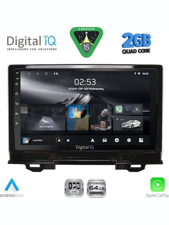 Digital IQ Автомобилна Аудио Система (Блутут/USB/WiFi/GPS/Apple-Carplay/Android-Auto) с Тъчскрийн 9"