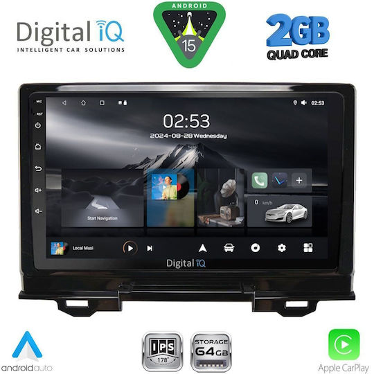 Digital IQ Ηχοσύστημα Αυτοκινήτου για Honda HR-V 2021 (Bluetooth/USB/WiFi/GPS/Apple-Carplay/Android-Auto) με Οθόνη Αφής 9"