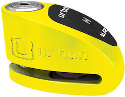 Urban Ur910 Motorcycle Disc Brake Lock with Alarm & 10mm Pin in Yellow
