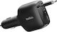 Belkin Car Charger 75W with Ports: 1xUSB 1xType-C with Cable Type-C