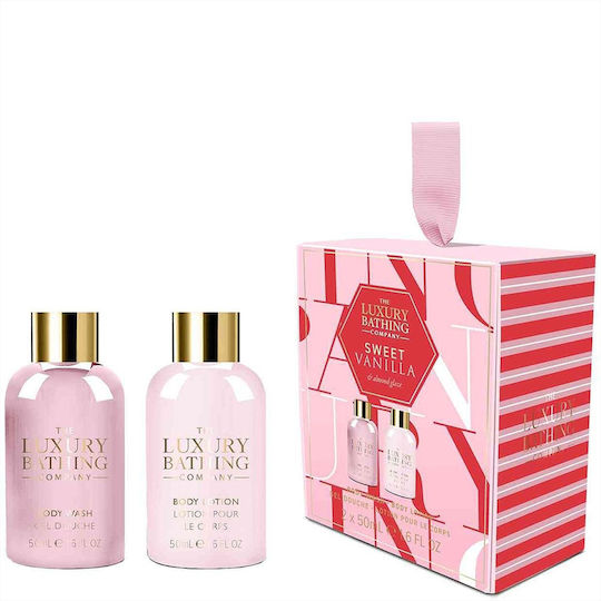 Corona Di Fiori Sweet Vanilla Travel Set for Body Cleaning and Moisturizing 2 Pieces