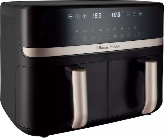 Russell Hobbs Satisfry Friteuză cu aer cu Coș Detașabil Dublu 9lt Negru