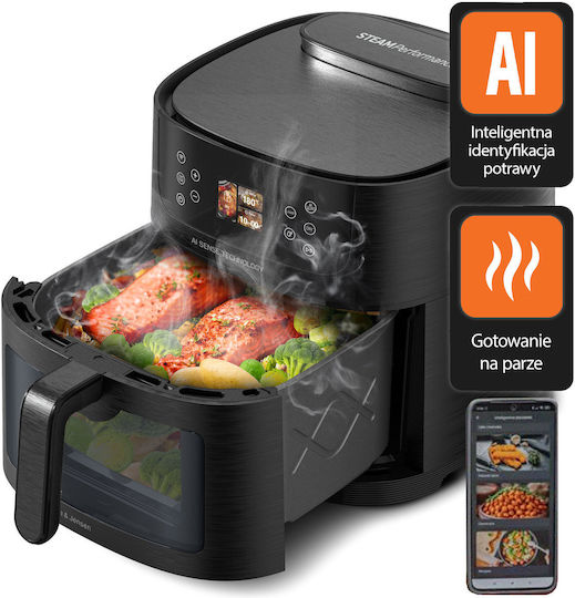 Gotze & Jensen Air Fryer with Wi-Fi 8lt Black