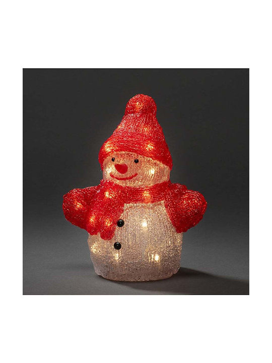Figurină de Crăciun Iluminată Konstsmide Om De Zăpadă 24 Leduri 22,5cm 6226-103