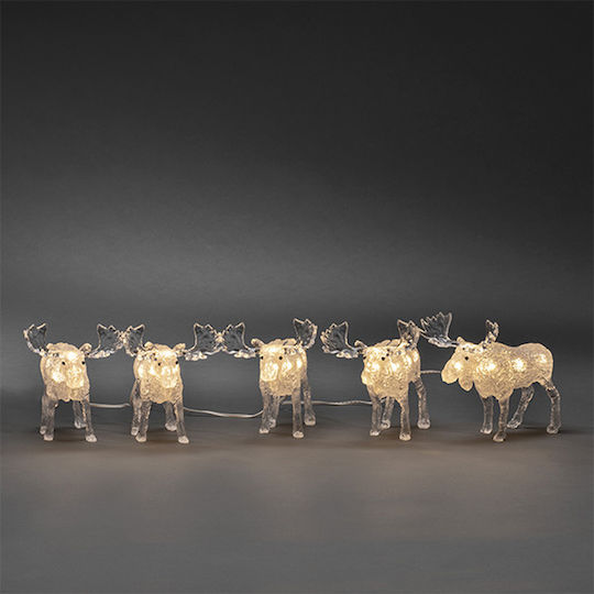 Set Figuri De Crăciun Iluminate Konstsmide Renii 40 Leduri 13 Cm 5 Bucăți 6241-103