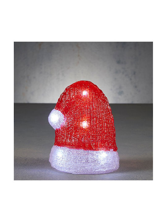 Lampa De Crăciun Luca Lighting Căciulă Moș Crăciun 8 Leduri 16.5cm 1175093