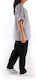 DS Wear Women's Black Pants & Blouse Set