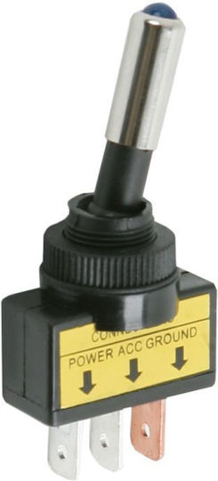 Set 2 Lever Switches 1 Circuit 20A-12VDC Off-On Blue LED