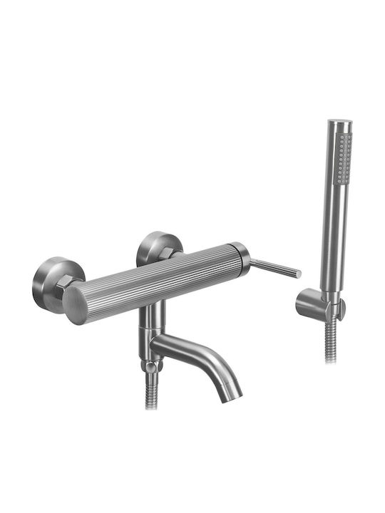 Rea Argon Rea Bathtub Mixer Complete Set Silver