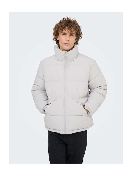 Only & Sons Geacă Puffer Vapor Albastru