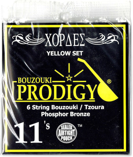Prodigy Set of Bronze Strings for Tzouras - Prosphor Bronze 11 - 22"