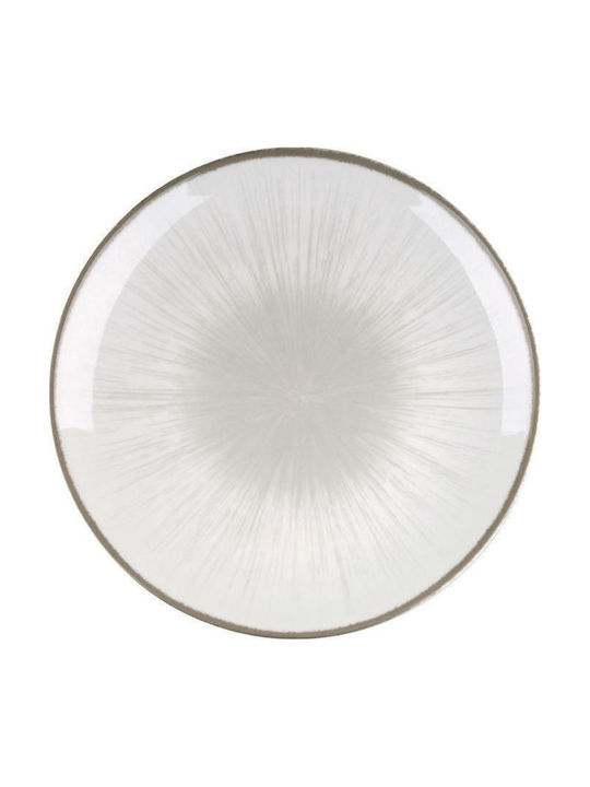 Bormioli Rocco Shallow Gray Serving Plate with Diameter 27cm 6 Pieces