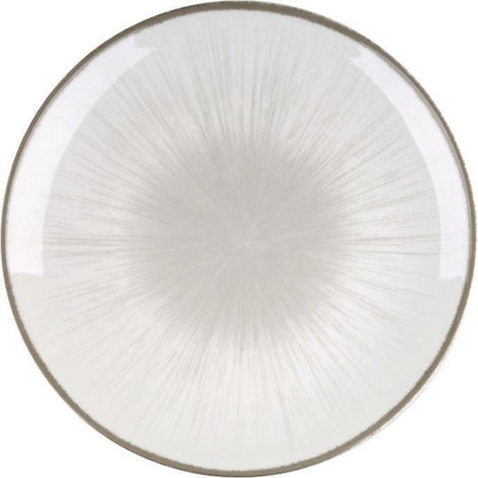 Bormioli Rocco Shallow Gray Serving Plate with Diameter 27cm 6 Pieces