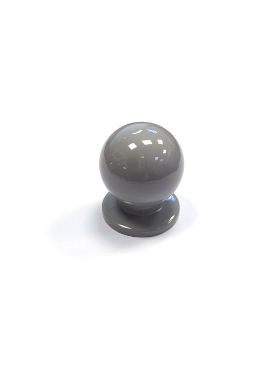 Knopf Möbelgriff aus Metallisch Gray Ø25mm 4556787 1Stück