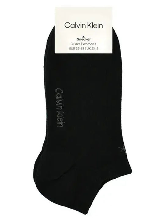 Calvin Klein Γυναικείες Κάλτσες Μαύρες 3Pack
