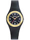 Tekday Strap Women's Watch with Black Rubber Strap