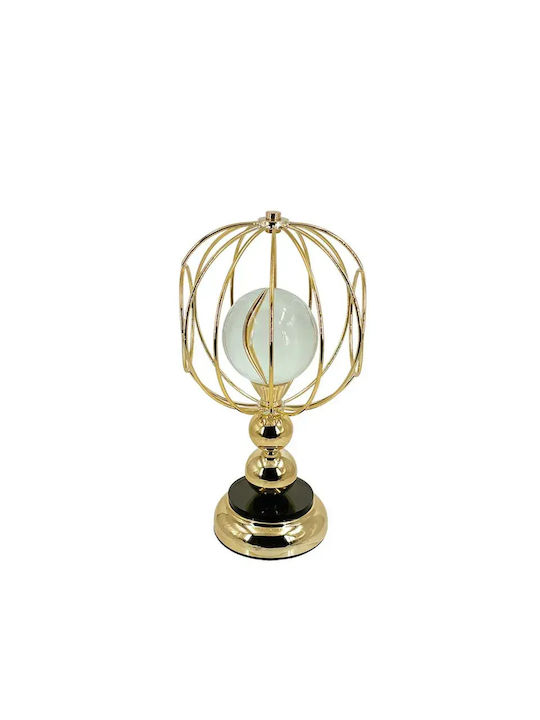 Metallic Gold Black Large Sphere Glass 20x36cm Decor Piece 6 Pieces