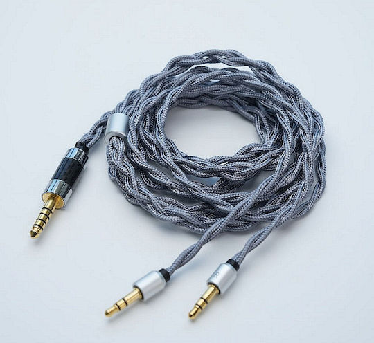 Ibasso Cb20 – 4.4mm TRRRS Към Двоен 3.5mm TRS Слушалков Кабел 1.5m Моно Кристална Мед