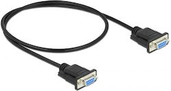 Сериен Кабел Delock Rs-232 D-sub9 F>F Nullmodem 1.0m