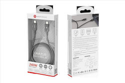Adam Casa P120 Usb-c To Usb-c 240w Braided Charging Cable Gray Adam Casa P120 Usb-c To Usb-c 240w Braided Charging Cable Gray