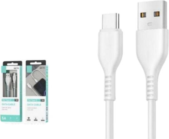 Ikrea USB 2.0 Cable USB-C male - USB-A Λευκό 1m