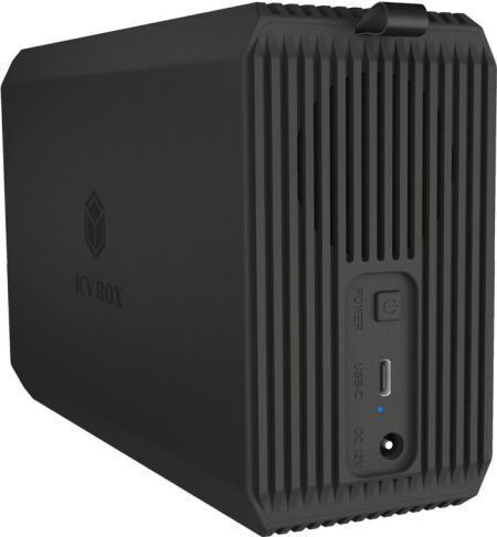 Icy Box Case For 2 Hard Drives SATA III With SATA Connectivity