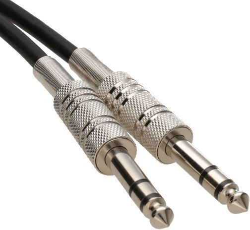 Cable 6.3mm male - 6.3mm male 1m