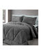 Saint Clair Κουβερτοπάπλωμα Υπέρδιπλο 220x240εκ. Carbon