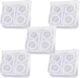 Set 5 Small Size Bags Washing Drying Shoes Clothes Polyester 28 X 27 Cm White