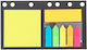 Kunst Set Indexing Labels Sticky Notes Various Shapes X 25 Sheets