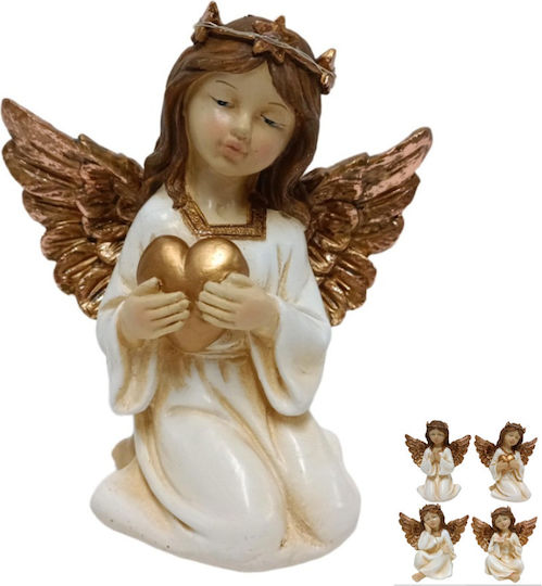 Christmas Figure Illuminated White Ceramic Cherub 17cm 4 Designs