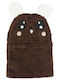 Kids Beanie Fur Brown