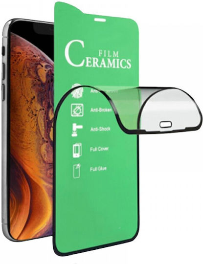 Ceramic Full Face Tempered Glass Black (Redmi Note 12S)