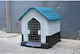 Animal Hundehaus Kunststoff Außenbereich Blau 72.8x60.2x66cm