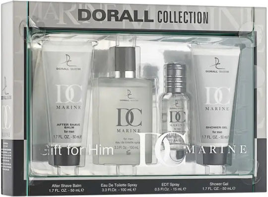 Dorall Collection Marine Ανδρικό Σετ με Eau de Parfum και Shower Gel 4τμχ