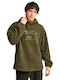 Sweatshirt with Hood Dusty Olive Green