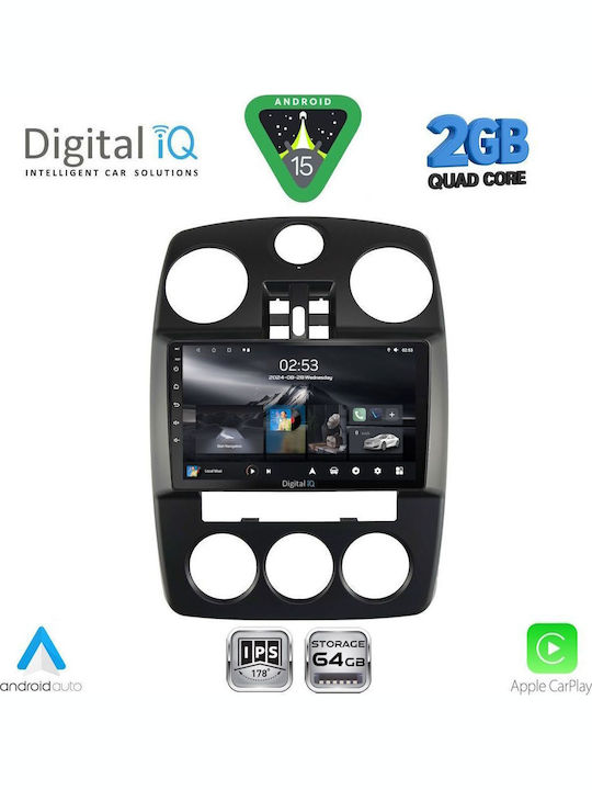 Digital IQ Car Audio System Chrysler PT Cruiser 2005-2010 (Bluetooth/USB/WiFi/GPS/Apple-Carplay/Android-Auto) with Touch Screen 9"