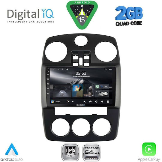 Digital IQ Car Audio System Chrysler PT Cruiser 2005-2010 (Bluetooth/USB/WiFi/GPS/Apple-Carplay/Android-Auto) with Touch Screen 9"