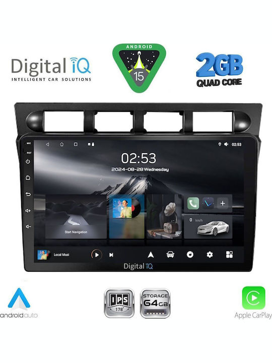 Digital IQ Sistem Audio Auto pentru Kia Picanto 2004-2008 (Bluetooth/USB/WiFi/GPS/Apple-Carplay/Android-Auto) cu Ecran Tactil 9"