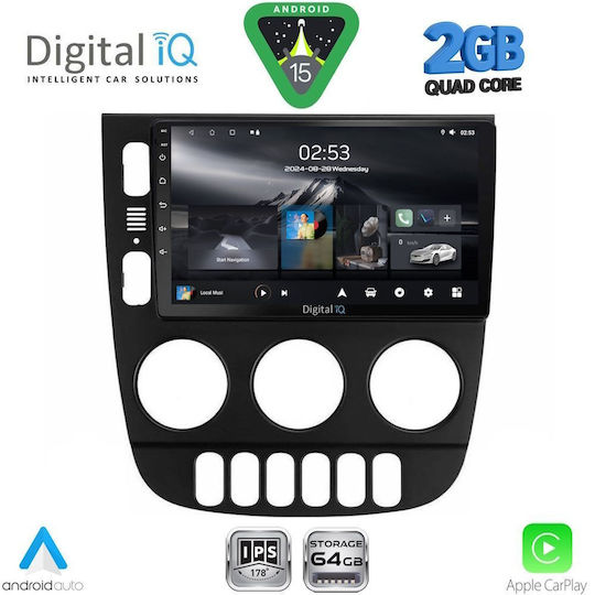 Digital IQ Ηχοσύστημα Αυτοκινήτου για Mercedes-Benz ML 2002-2005 (Bluetooth/USB/WiFi/GPS/Apple-Carplay/Android-Auto) με Οθόνη Αφής 9"