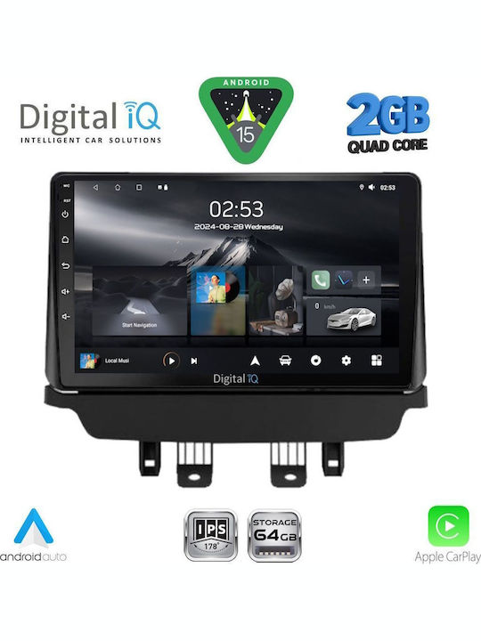 Digital IQ Car Audio System for Mazda CX-3 2014 (Bluetooth/USB/WiFi/GPS/Apple-Carplay/Android-Auto) with Touch Screen 9"