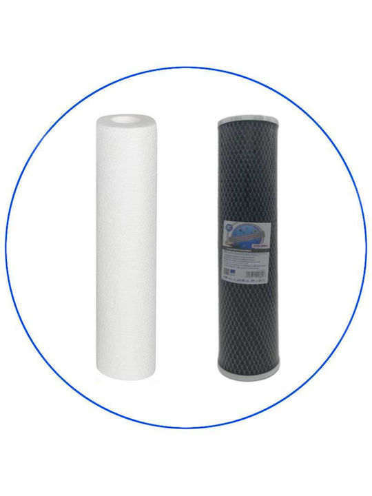 Aqua Filter Water Filter Replacement Central Water Filtration System / for Faucet / Reverse Osmosis (RO) made of Activated Carbon 10" 5 μm